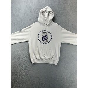 Champion Sweater Men Medium White Bartool Sports Zilleon Beers Hoodie Sweatshirt